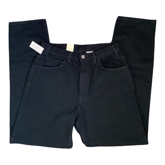 Wear Guard black solid jean pants men style 217 size 32X32 - Picture 3 of 11